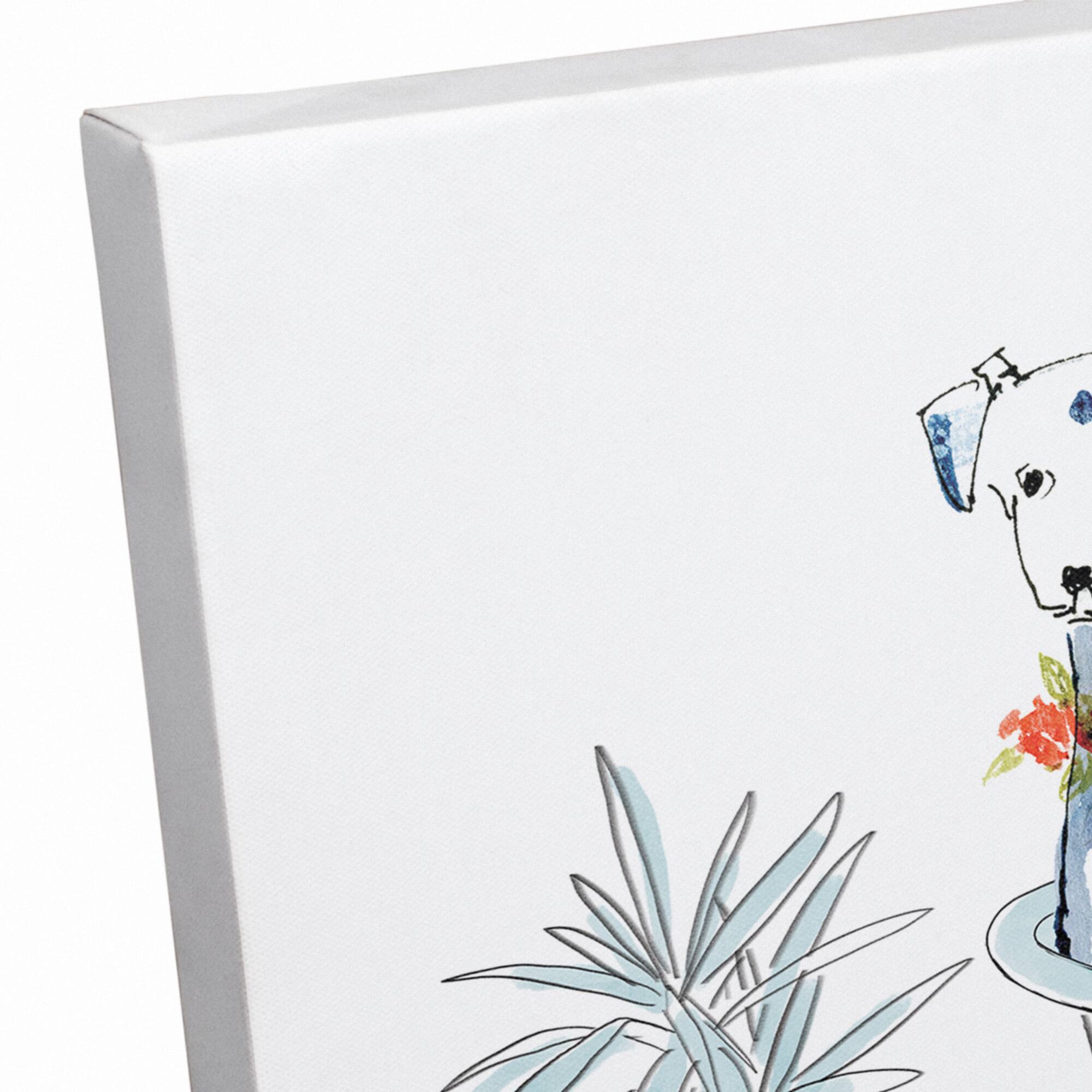 Bath Time Dog 1 Canvas Wall Art